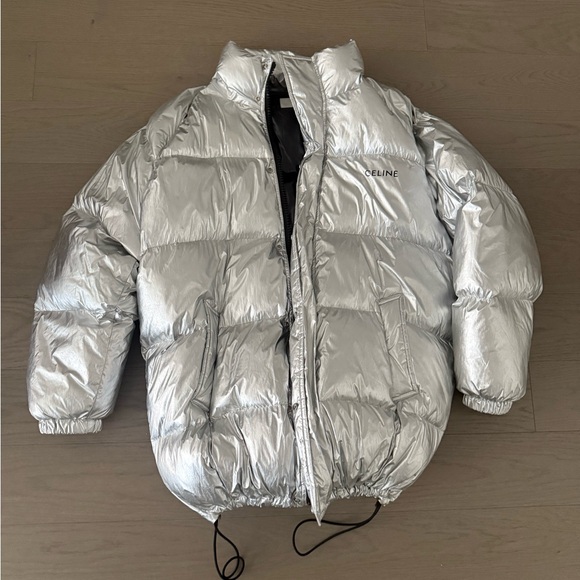 Celine Glossy Black Puffer Jacket